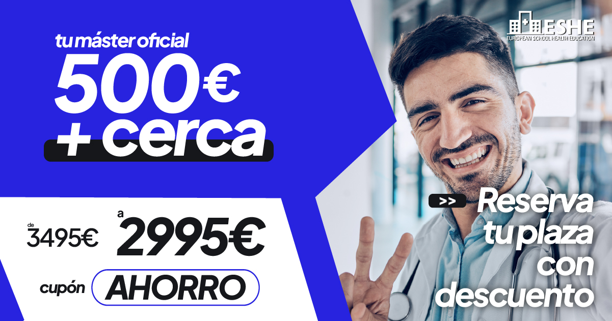Banner ¡Hoy ahorras 500€! Consigue tu Máster Oficial por 2995€
