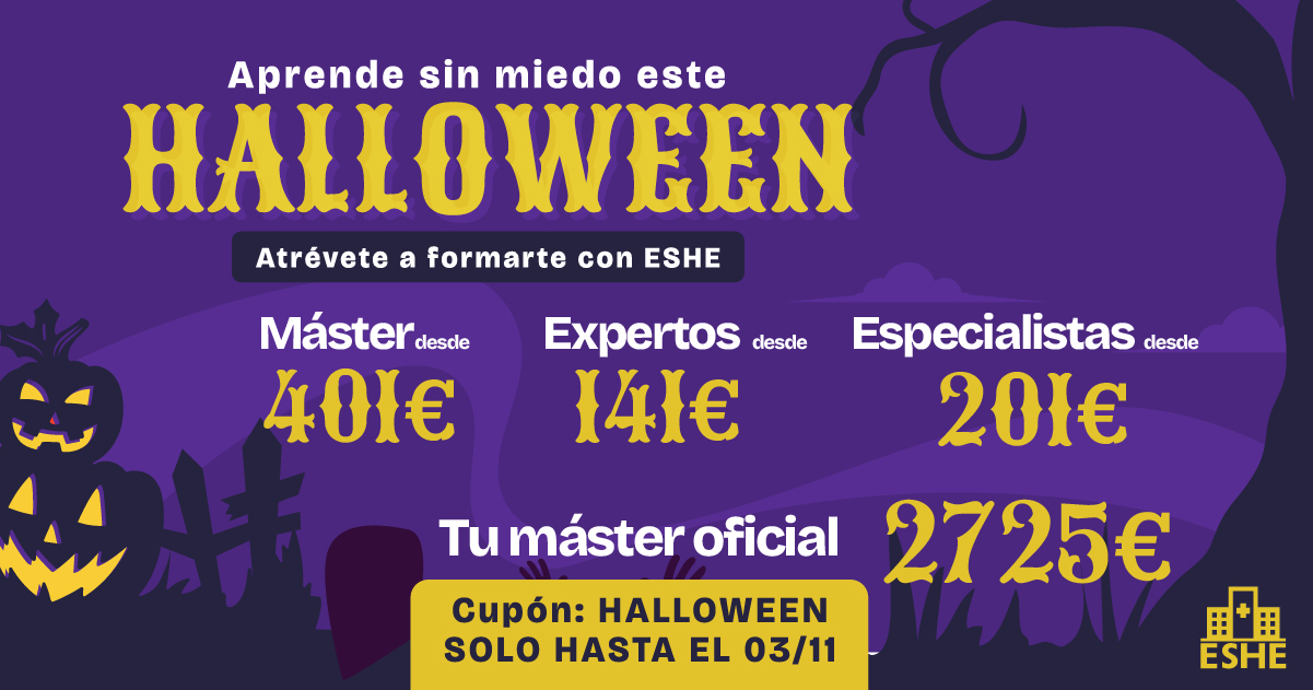 Banner Halloween con precio terroríficos